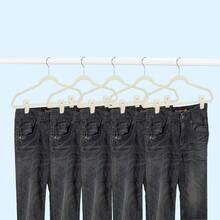 20pcs Beige Velvet Clips, Suitable For Skirt Hangers, Strong Velvet Clips, Also Suitable For Ivory Velvet Hangers - Multicolor - View 8
