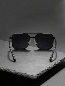 1 Cặp kính râm phi công unisex màu đen và nâu, chất liệu hợp kim, chống tia cực tím UV400, kiểu dáng hiện đại thành thị, phiên bản du lịch. - Nhiều màu - Xem 4