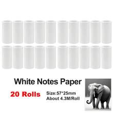 Giấy in nhiệt mini không keo, giấy in ảnh mini Notebuddy dùng để thay thế mực in cho máy ảnh lấy liền và ghi chú học tập, ảnh, DIY, sổ lưu niệm, 57x25mm, màu trắng - Xem 14