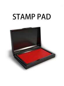 Quick-Drying Ink Pad, Rectangular Red Fast-Drying Ink Pad, Fingerprint Box, Financial Office Stamp Pad, Bank Blue/Black Ink Pad - Quick-drying Ink Pad - View 2