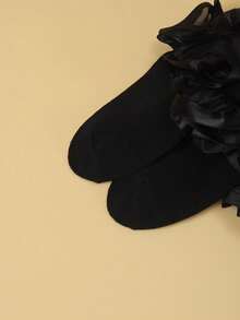 1 Pair Children's Ruffled Lace Flower Princess Ballet Short Socks, Suitable For Babies/Toddlers/Girls - View 4