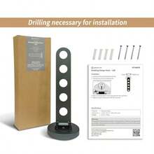 Greatim - Percheros plegables para colgar ropa ahorro de espacio sistema de colgar ropa en la pared estante de secado de ropa color gris hierro - Gris Hierro - Ver 2
