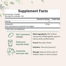 Astaxanthin 4 Monthly Supply, Natural Tanning, Fresh Microalgae Source, Easy To Swallow - 100g - Xem 3