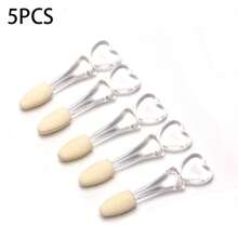 20/10/5pcs Crystal Clear Single-Head Sponge Eyeshadow Brush, Mini Sponge Makeup Brush, Eye Makeup Tools - Multicolor - View 7