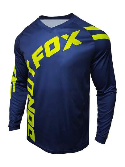 DONUTFOX 2025 남성용 긴팔 사이클링 티셔츠, 산악 자전거 라이딩 웨어, 다운힐 사이클링 저지, 산악 자전거 티셔츠, 오토바이 오프로드 티셔츠, 내구성 오프로드 티셔츠