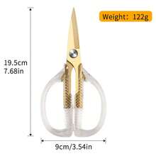 Multi-Purpose Household Scissors, Stainless Steel Heavy Duty Office Shears, Student Craft Sewing Scissors, Rust & Corrosion Resistant, Sharp & Durable - Tenglong - View 4