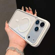 Funda protectora magnética de carga inalámbrica MagSafe de lujo para teléfono, para iPhone 17 Pro Max, 16, 15, 14, 13, 12, 11 Mini, 15 Plus, 16 Pro, 17 - Blanco - Ver 7