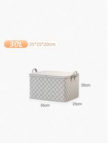 1pc Large Capacity Travel & Home Packing Bag With Zipper, Waterproof & Moisture-Proof Clothing Storage Bag - Grey - View 12