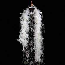 Cartanfill- Premium Turkey And Marabou Feather Boa - 2 Yds - Glamorous And Versatile For Parties Weddings Costumes And Decor A - A - Xem 4