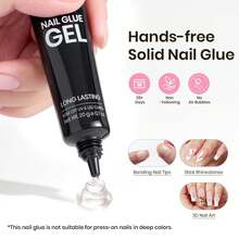 Beetles Tipex Lite Pre-Built Apex Nail Tips Kit, Stiletto Medium, With Tipex Nail Glue,  All-In-One Gel Nail Kit - Coffin Medium 224pcs (Tipex Nail Kit) - View 6