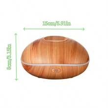 Difusor de aroma humidificador ultrasónico con puerto USB, diseño con forma de llama, luz de ambiente de 7 colores, sin filtro necesario, compatible con aceites esenciales para crear una atmósfera relajante en el dormitorio - Mist - Ver 5