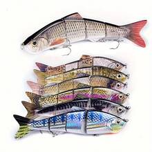 4-Section Hyper-Realistic Fishing Lure, Suitable For Saltwater And Hard Bait Fishing - Multicolor - View 6