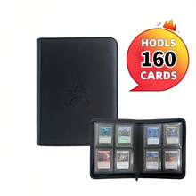 Top Loader 4-Pocket Trading Card Binder, Premium Zippered Card Album, 360 Double-Sided Pockets PU Collection Binder, Card Holder Suitable For MTG, TCG, Sports Cards (7 Colors) - Multicolor - View 10