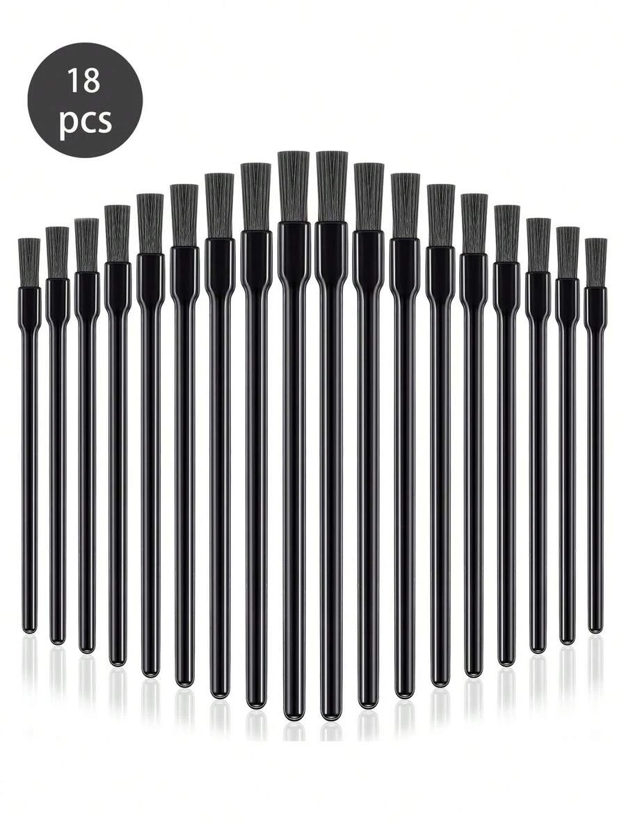 Bộ 18 cọ trang điểm môi, cọ thoa son bóng, bông mút trang điểm, cọ trang điểm đa năng, cọ trang điểm dẹt dành cho nữ. - Nhiều màu - Xem 1