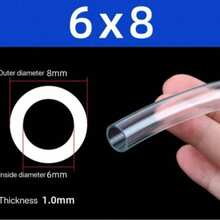 1 ống nhựa PVC trong suốt dài 5 mét, ống mềm dẻo bền chắc dùng để tưới cây trong vườn và bể cá, ống mềm dùng để tưới cây trong vườn và bể cá, dụng cụ làm vườn, ống dẫn nước, vật tư làm vườn, chiều dài có thể tùy chỉnh. - Nhiều kiểu dáng - Xem 5