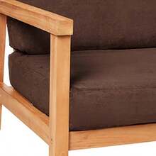 Sure Fit Soft Suede 1-Piece Futon Slipcover Chocolate - Color chocolate - Ver 3
