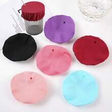 3pcs Polyester Fiber Beverage Lid With Straw Hole, Reusable, Protects Party Drinks, Elastic Cocktail Cup Mouth Cover, No Need For Electricity - Multicolor - View 6