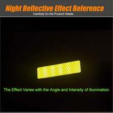 30pcs Reflective Stickers Super Reflection, Safety Reflective Tape For Car Trailer Truck Bike Motorcycle, Fluorescent Yellow-Green Outdoor Waterproof - A - View 2