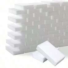 50 Pack Melamine Sponges Magic Cleaning Sponges In Bulk Melamine Foam For Dishes Eraser Sponges For Cleaning 8502 - White - View 1