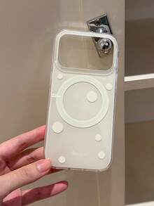 Ốp lưng điện thoại nam châm chấm bi đơn giản dễ thương, tương thích với iPhone 17 Pro Max, 17 Pro, 17, 16 Pro Max, 16 Pro, 16, 15, 14, 13 Pro Max. Ốp lưng thời trang, chống sốc, hỗ trợ sạc không dây. - màu trắng nhạt - Xem 1