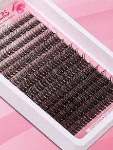 Himirell 154 piezas Kit de extensiones de pestañas en racimo C Curl Wispy, pestañas individuales naturales Kit de extensión de pestañas DIY 8-18mm, fácil de usar, reutilizable, adecuado para maquillaje diario - C - Ver 5