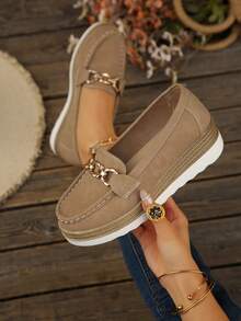 أحذية نسائية مريحة بنعل منصة وسهلة الارتداء مع نعل...