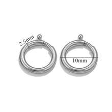 1/2 piezas Anillo de resorte redondo de acero inoxidable 304, hebilla de anillo con resorte chapada en oro con pasador de bola para hacer collares, pulseras y joyería DIY, hipoalergénico y resistente a la decoloración - Hebilla 1 - Ver 19