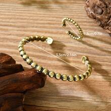 2pcs Fashionable Elegant Sphere Combination Bracelet And Ring Set, Suitable For Women's Daily Wear - Multicolor - View 10