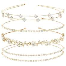 4pcs Crystal Flower & Butterfly Embellished Hair Hoop, Sparkling Elegant Headpiece For Wedding, Party, Daily Wear - Multicolor - View 7