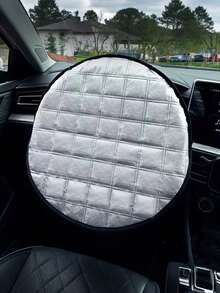 Universal Car Steering Wheel Cover - Heat Shield, Sun Protection, High-Temperature Resistant, Anti-Glare Design, Suitable For Various Models, SUVs And Sedans - A - View 4