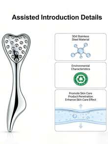 新款面部按摩滚轮，促进护肤品吸收，护肤品涂抹工具，面部刮痧板，可重复使用按摩，减少皱纹和黑眼圈，馈赠亲友佳品 - 彩色 - 查看 5