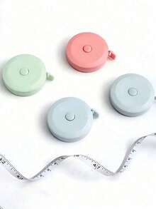 1pc Cute Mini Retractable Soft Tape Measure, Suitable For Weight Loss, Medical, Sewing, Crafting, Measuring Length Up To 1.5m/60 Inches - Standard Model - View 6