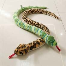 120cm/47.24inch Snake Plush Toy, Soft And Fluffy Stuffed Animal, Suitable For Room Decoration, April Fool's Day, Halloween, Children's Birthdays, Mother's Day, Graduation Season, Weddings, And More. - Multicolor - View 5