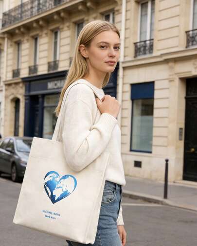 Michael Kors MK WFP Collaboration Edition Shopper Bag Shoulder Bag for Women Handle Handbag