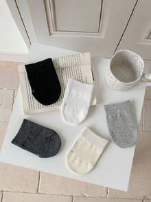 5 đôi tất nữ hở ngón kiểu thuyền, tất cổ thấp, không lộ gót, chống trơn trượt, thích hợp cho giày cao gót và dép, tất lưới thoáng khí mùa hè. - Nhiều màu - Xem 10