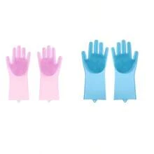 Găng tay chải chuốt thú cưng, bàn chải tắm cho chó bằng silicon với lông mềm, găng tay chống thấm nước thích hợp cho chó và mèo, dùng để tắm, mát-xa và loại bỏ lông rụng. - Nhiều màu - Xem 9