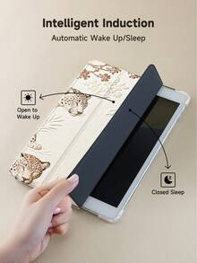 Ayotu 1件优雅浮雕豹纹平板电脑保护套和Kindle电子书保护套，兼容iPad第10代、11/Air第4代/Air第7代/9.7英寸，兼容三星Galaxy Tab A9 Plus，Kindle（第11代-2024年发布）（6英寸），Kindle Paperwhite第12代2024，绝佳节日礼物，时尚简约图案。 - 彩色 - 查看 5