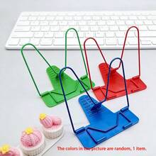 1 pièce Support multifonctionnel réglable de couleur aléatoire, convenant pour tablette, téléphone, livre, support de lecture pliable et coloré - Multicolore - Voir 10