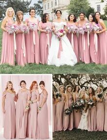 Bridal Wedding Chiffon Shawl Shrug With Arm Hole Bridesmaid Cover Up Evening Party Summer Shawl - 芭蕾粉紅 - 查看 6