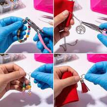 4655 New DIY Jewelry Making Kit, Suitable For Making Various Necklaces, Bracelets, Rings And Other Jewelry, Great For Holidays, Birthdays, Parties And Gifts - Multicolor - View 4