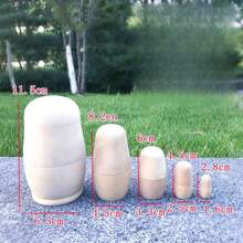 DIY木制套娃（5层手绘） - 学生及活动木制工艺装饰品 - 彩色 - 查看 6