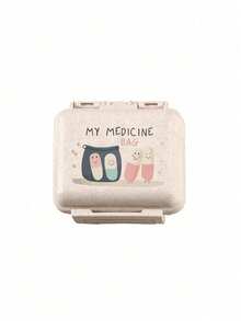 Mini 6-Compartment Portable Pill Box, Medication Storage Box, Travel Pill Box, 6-Compartment Small Pill Box Printed With "My Pill Bag" And Pill Pattern, Sealed Pill Packaging Storage Box, 6-Day Weekly Storage Box, First Travel Pill Storage Box, Daily Vitamin Pill Box, Pocket Pill Box Storage Box, Charming Storage Box, Home Essential, Travel Essential - one-size - View 14
