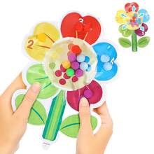 Multi-Color Flower Shaped Stress Toy, Color Matching Stress Relief Toy, Relieve Stress, Improve Hand Flexibility, Classroom Supplies, Plastic Material, Multi-Color Options - Multicolor - View 9