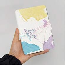 Kindle 阅读器保护套，简约旅行地图图案，双面印刷，兼容 Kindle Paperwhite 5/6/7 代、10/11/12 代、Kindle (Colorsoft) 10/11/12 代及其他热门型号，Kindle 保护套/Kindle 配件 - 彩色 - 查看 12