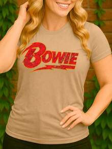 Artist Musician Rock Industrial Pop Basic Unisex T-Shirt 100% Premium Cotton – Men's And Women's | Casual, Streetwear, Plus Size, New Arrival With Immediate Shipping In Various Colors - Màu Khaki - Xem 3