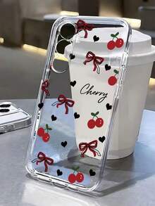 1个樱桃图案透明极简创意防震手机壳，兼容 17/17Pro/17ProMax、16/11/16Pro/16Plus/16ProMax/16E/15ProMax/13/14/12/XS/XR/7G/8P、Galaxy S25/S25Plus/S25Ultra、S24/S24Plus/S24Ultra、S20/S23/S22、A53/S20FE/S21、11/12Pro/12/12X/13Pro/14Pro/15Pro/X3Pro、10/9/Note9/12C/Note11Pro/Note8Pro/9C/9A，国际版，非国内版 - 彩色 - 查看 6