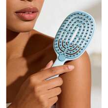 Soft Elastic Curl Hair Brush, Unisex Anti-Static Detangling Hair Brush, Lightweight Ventilated Self-Cleaning Hair Brush, Quick Drying Hair Brush, Detangling Hair Brush For Women - Multicolor - View 2