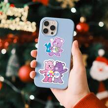 CARE BEARS 100张爱心熊贴纸套装，可爱卡通熊图案贴纸套装，爱心熊，阳光熊，熊，朋友熊，礼物，返校趣味贴纸，Kindle剪贴簿用品，笔记本电脑贴纸 - A - 查看 6
