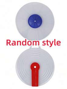 1/2 Pcs Round Plastic Splash Guard, Fits Upright Blender - Splash Cover With Measurement Markings, Oil-Resistant Lid, Easy To Clean And Mess-Free Cooking, Kitchen Accessory | Transparent Design | Easy Clean Material (Random Style) - Multicolor - View 8