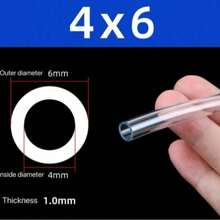 1 ống nhựa PVC trong suốt dài 5 mét, ống mềm dẻo bền chắc dùng để tưới cây trong vườn và bể cá, ống mềm dùng để tưới cây trong vườn và bể cá, dụng cụ làm vườn, ống dẫn nước, vật tư làm vườn, chiều dài có thể tùy chỉnh. - Nhiều kiểu dáng - Xem 4